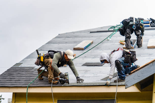 Professional Roofing technician working in Woodburn, OR